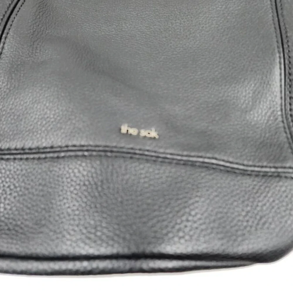 The Sak Sequoia Cow Hide Leather Hobo Bag Women's OS Black Detachable Keychain - Picture 3 of 15